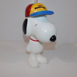 2010 Canada's Wonderland 22oz Peanuts Snoopy souvenir Travel Cup Water Bottle